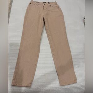 Vintage Express EXP Jeans Womens 13/14 No Stretch Tan High Rise Tapered  USA 90s